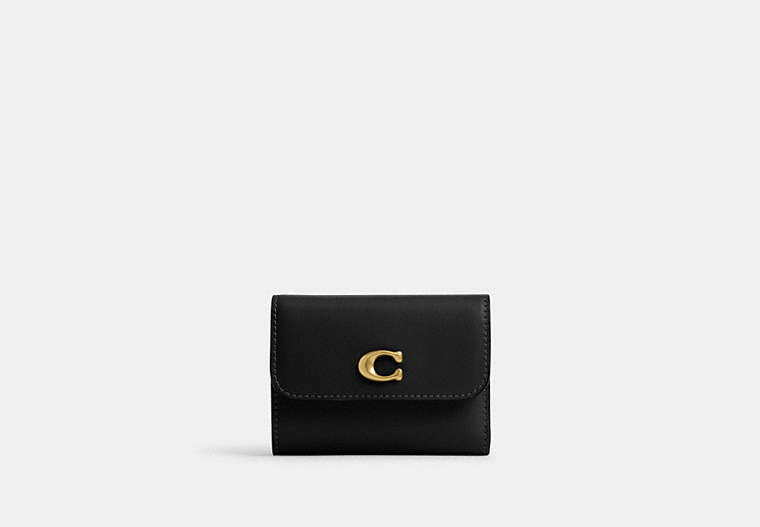 COACH® Women's Cartera tarjetero básica en Negro | Cuir
