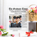 Personalizada Estilo Periódico Foto Padres Mensaje Acrílico Placa con Nombres Fecha y Base Decoración del Hogar Aniversario Graduación Regalo para Graduados