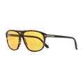 Tom Ford FT102752E Yellow-Tinted Lens Sunglasses — Brown