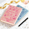 Planificador de bodas personalizado Cuaderno de cuero de PU con 120 páginas rayadas y nombre Regalo de compromiso para la futura novia