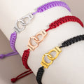 Esposas de policía unisex personalizado entrelazados Infinito pulsera ajustable con nombres grabados Cumpleaños Día de San Valentín Día de la Policía de regalo para parejas