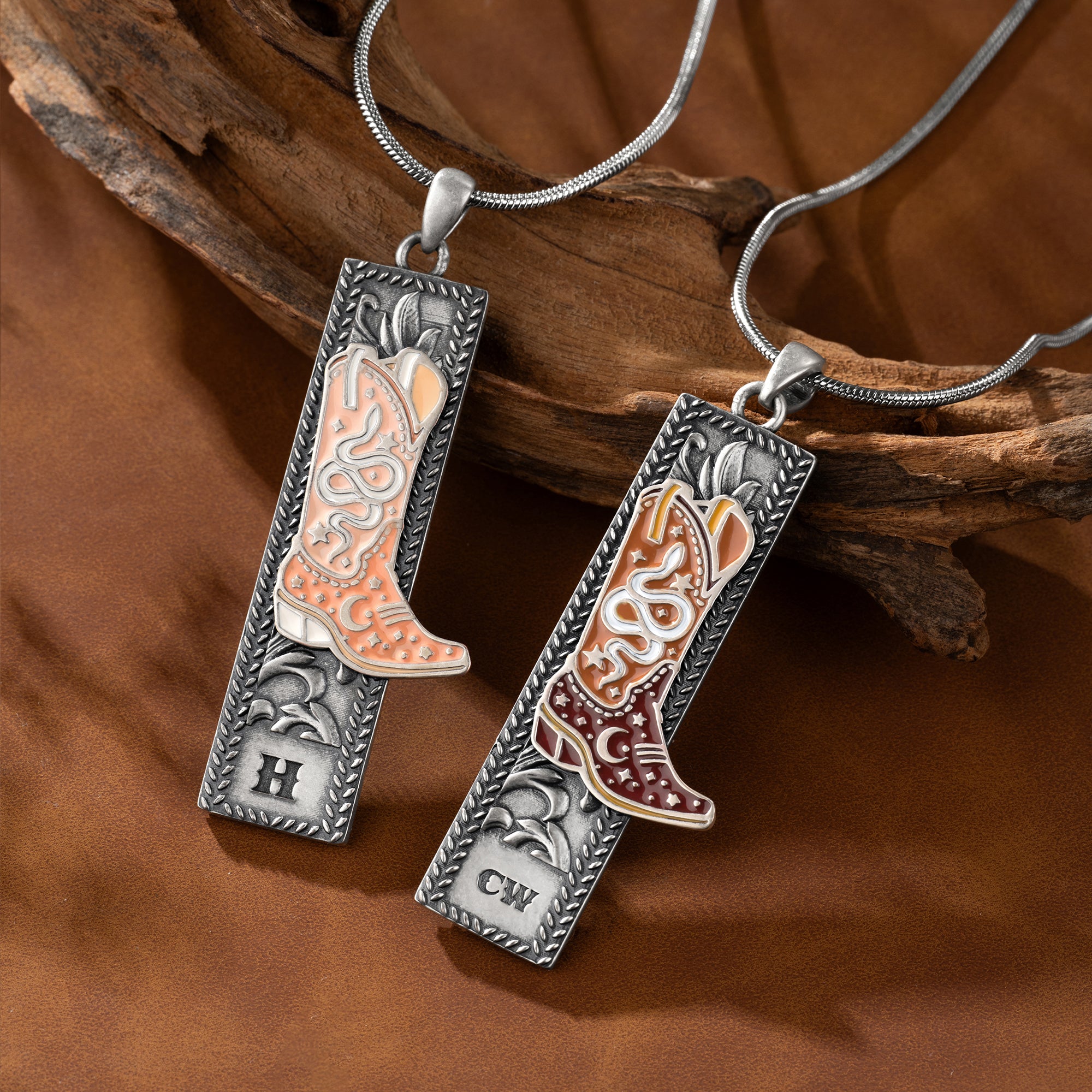 Collar personalizado de botas de vaquera estilo Western con monograma Regalo de cumpleaños de festival de música para vaqueras del Oeste
