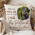 Personalizado Estoy Aquí Foto Conmemorativa Funda de Almohada Decoración para el Hogar Simpatía Sentimental Conmemorativa Regalo para Mujeres Hombres