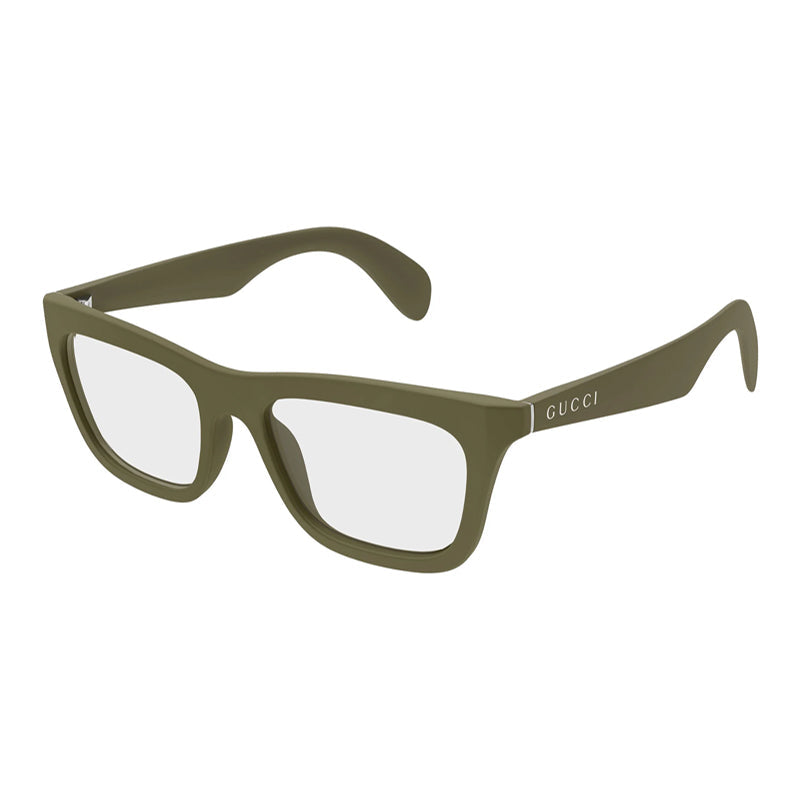 Gucci Square Frame Eyeglasses — Green