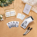 Libro de visitas de boda personalizado Juego de cartas con nombre y fecha Boda de compromiso Regalo de San Valentín para recién casados Banquet Planners