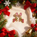 Personalizado Romantasy Birthstone Christmas Stocking Earring Christmas Party Gift for Women