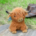 Vaca de las Tierras Altas Personalizada Peluche Suave con Nombre Etiqueta de Oreja Cumpleaños Baby Shower Regalo para Niños Niñas Amantes de las Vacas