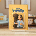 Personalizada Foto Carácter 3D Efecto Acrílico Placa con Título y Base Escritorio Decoración Aniversario Cumpleaños Regalo para Familia Amigos