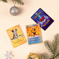 Tarjeta de juego clásica personalizada con una bonita foto y purpurina con funda protectora y soporte de madera Regalo de cumpleaños, aniversario y Navidad para niños y amantes de las mascotas