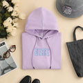 Personalizado Multicolor Aplique Flor Suave Camiseta Sudadera Sudadera con capucha con nombre bordado Día de la Madre Cumpleaños Navidad Regalo Mamá Abuela