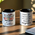Personalizada Multicolor Floral Jubilación Tema 11 oz 15 oz Taza de cerámica con el nombre y el año de jubilación Regalo para Amigo Familia