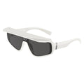 Dolce & Gabbana DG6177331287 Shield Full-Rim Sunglasses — White