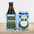 Trajes tradicionales personalizados Funda isotérmica para lata de cerveza de 12oz - 16oz con nombre Decoración Oktoberfest Fiesta de barbacoa Regalo para la familia