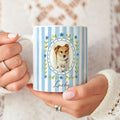 Personalizada acuarela Pet Foto 11 oz 15 oz Taza de Cerámica con Nombre Cumpleaños Pet Party Regalo para los amantes de los dueños de mascotas