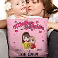 Funda de cojín personalizada con nombre y título Día de la Madre Cumpleaños Cálido regalo de decoración para mamá