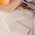 Combinación de iniciales personalizadas Sello de estampado en relieve manual con nombre y fecha Boda Compromiso Regalo para pareja Recién casados