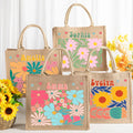 Bolsa de yute ecológica personalizada con nombre Cumpleaños Aniversario Regalo de boda para mujer