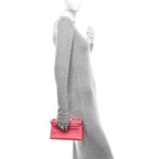 Hermes Swift Kelly Pochette Clutch Rose Azalee