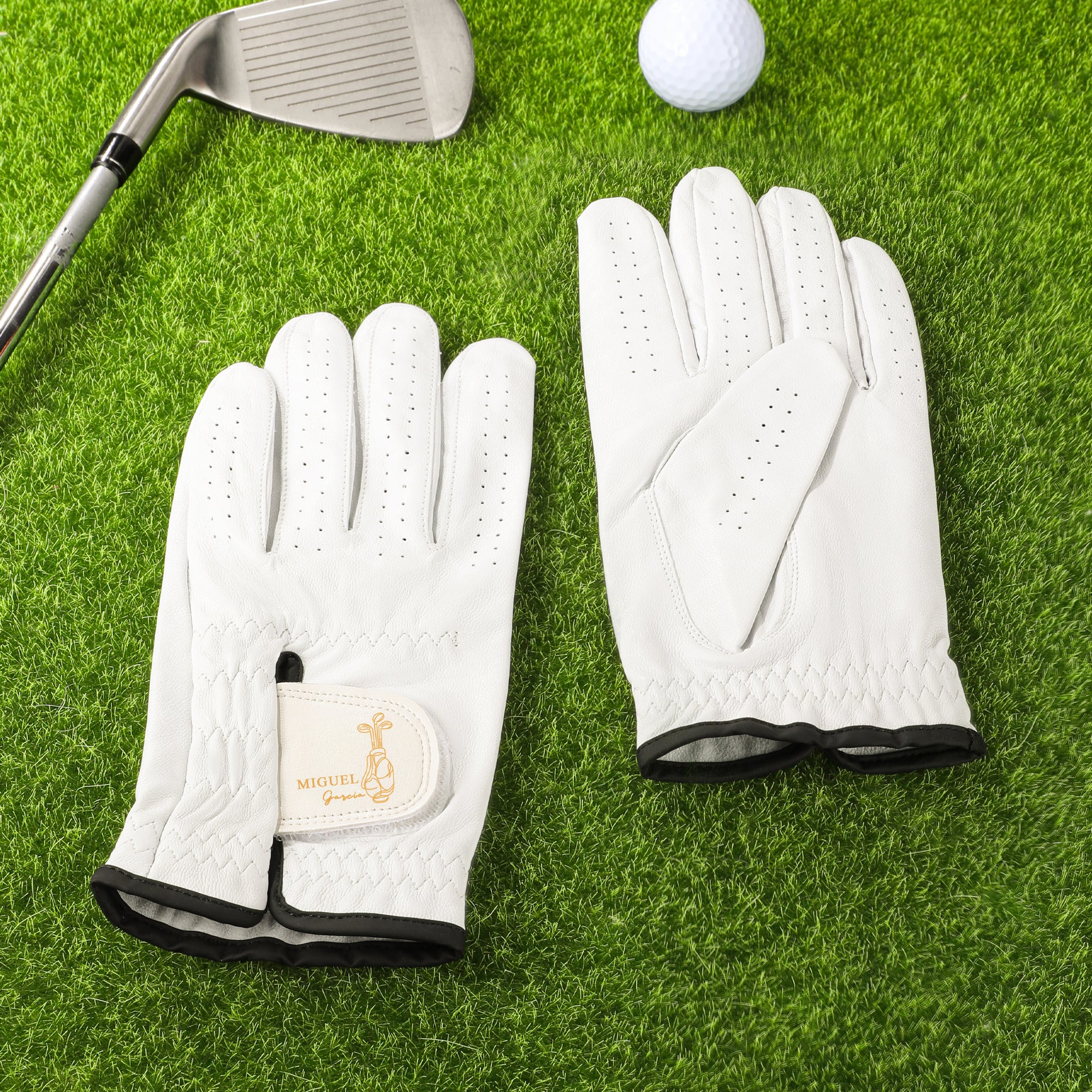 Guante de golf personalizado con monograma y nombre regalo de cumpleaños y competición para amantes del golf