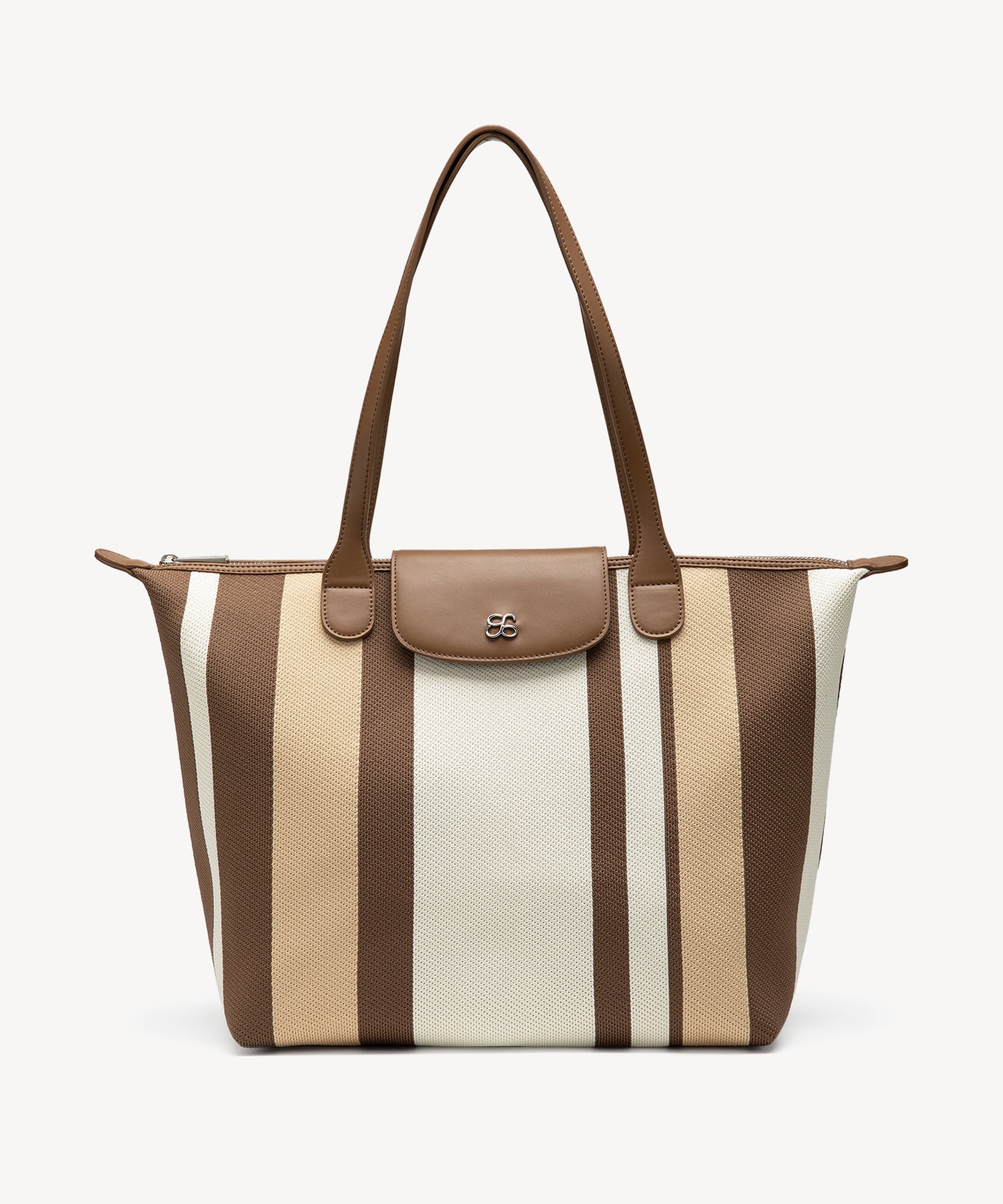 Classic Shoulder Tote Bags - Brown / F
