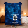 Cielo estrellado personalizado Foto ala de ángel Suave manta con nombre y fecha Recuerdo En memoria de amor Simpatía Regalo por la pérdida de un ser querido