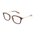 Gucci Gold-Trimmed Acetate Eyeglasses — Burgundy