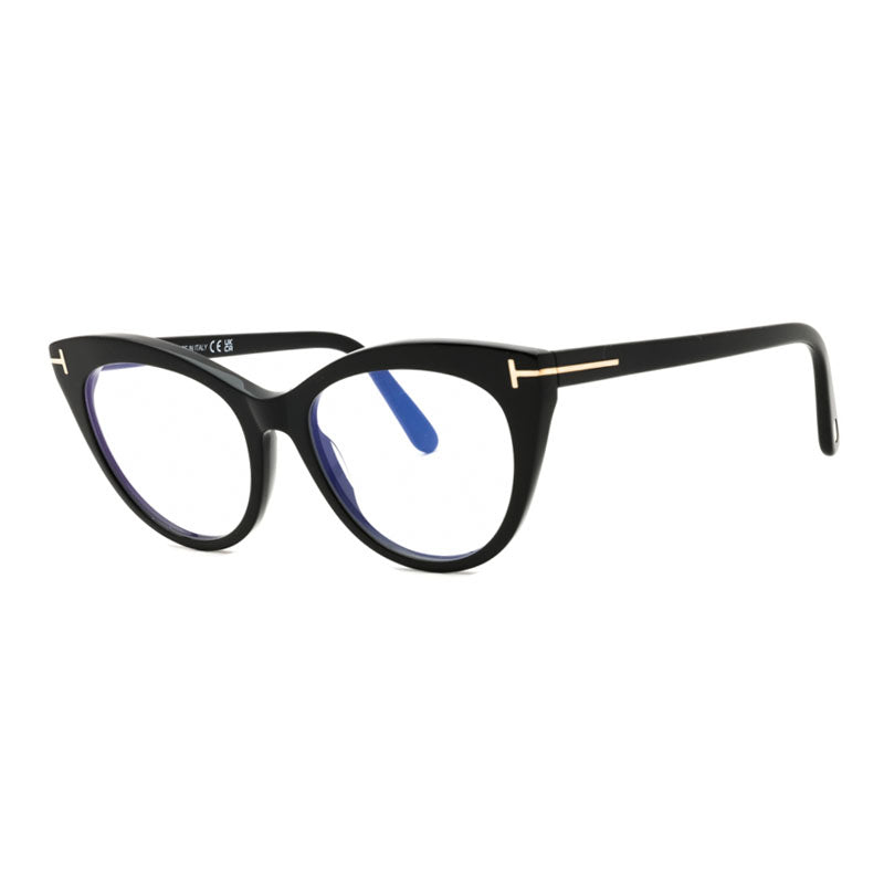 Tom Ford FT6091-B001 Cat-Eye Acetate Eyeglasses — Black