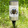 Personalizada Wing Paw Print Dog Cat Photo Solar Garden Light con Nombre Título y Fecha Garden Decor Memorial Sympathy Loss of Pet Gift for Pet Lovers