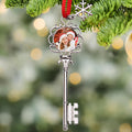 Foto personalizada Copo de Nieve Llave Mágica Adorno Decoración del Hogar Regalo de Navidad para Amigo Familia