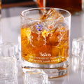Personalizado 1-8 Nacimiento Flores 10 oz Old Fashioned Rock Whiskey Glass con Nombre Cumpleaños Aniversario Regalo para la Familia Amigos