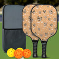 Huesos personalizados Paw Prints 1-3 Fotos de la cara Pickleball Paddle con Nombre Día de la Competencia Cumpleaños Regalo para Pickleball Jugadores Pet Lover