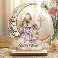 Personaje de dibujos animados personalizado Luna Estrella Nube Adorno de madera con nombre Decoración de escritorio Cumpleaños Día de la Madre Regalo para mamá Niño