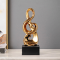 ArtZ® Nota Bene Musical Sculpture - Golden Treble Clef