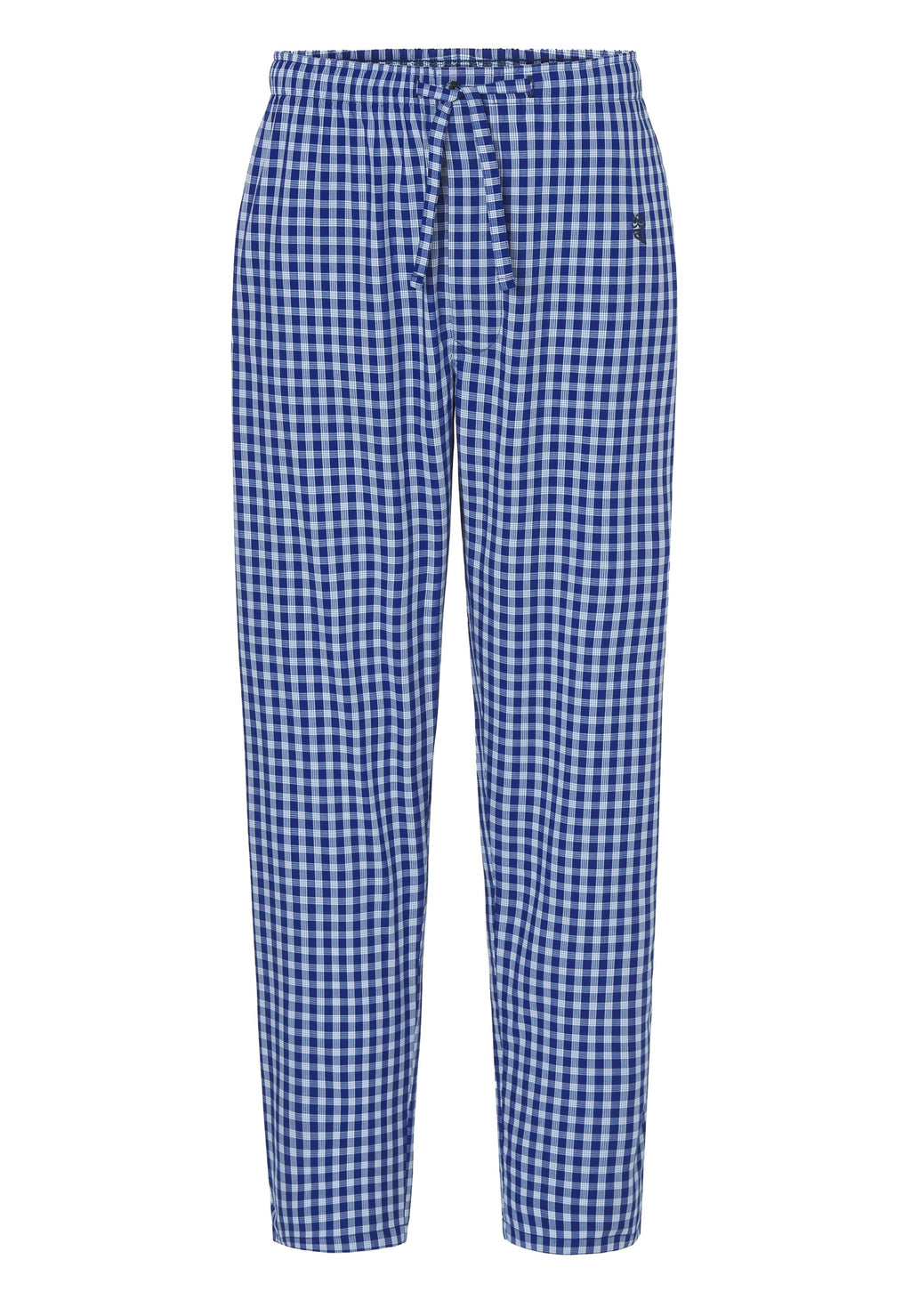 Pantalón Pijama Hombre Largo Popelín Cuadros - Azul 8978_38