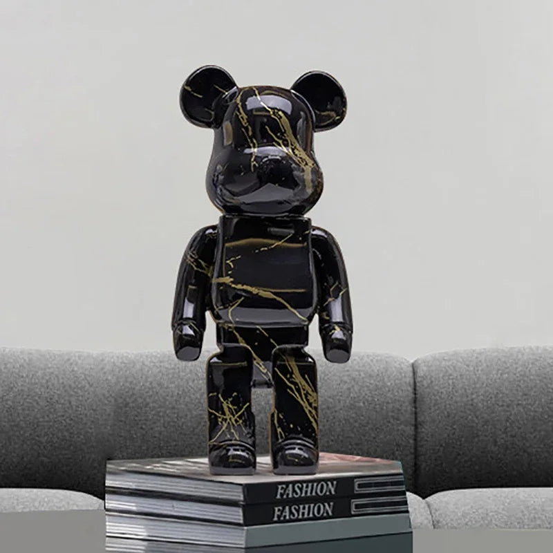 ArtZ® Graffiti Bear Sculpture - Black
