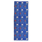 Floral Blue Silk Scarf Galata