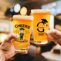 Vaso de Cerveza de 16 oz Personalizado con el Nombre y el Año de la Graduación Regalo de Graduación para Graduados
