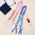 Personalizado Clase de 2026 Multi-Color Perla Glitter Graduación Cinta Lei con Nombre y Año Trenzado Senior Reconocimiento Fiesta Regalo para Graduados