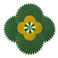 Daisy within Daisy Pleated Hand Tufted Wool Rug