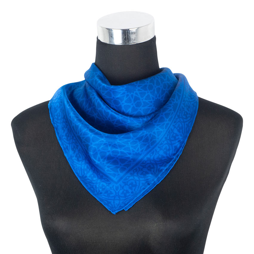 Blue Square Scarf Dalila