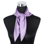 Purple Silk Square Scarf Dalila