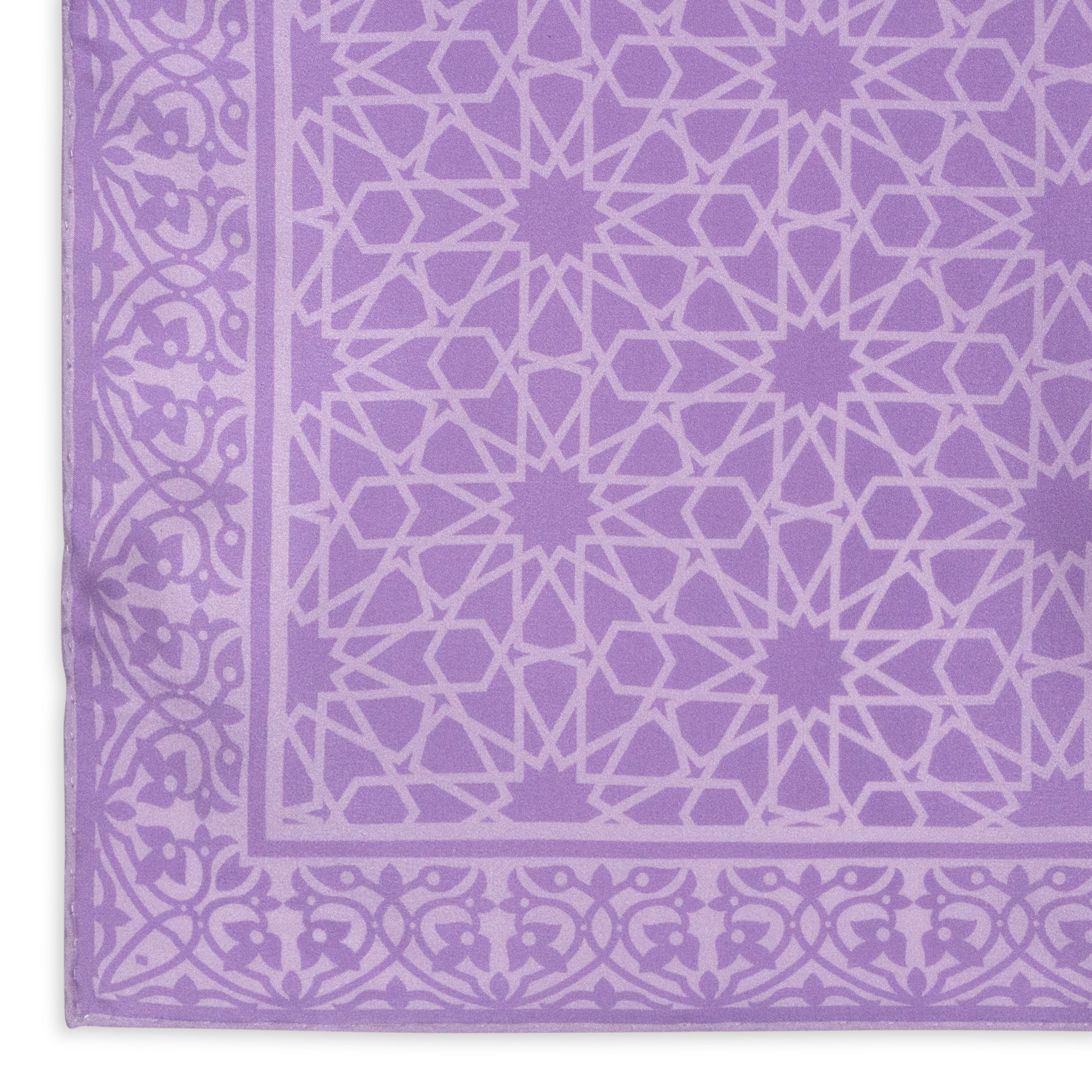 Purple Silk Square Scarf Dalila