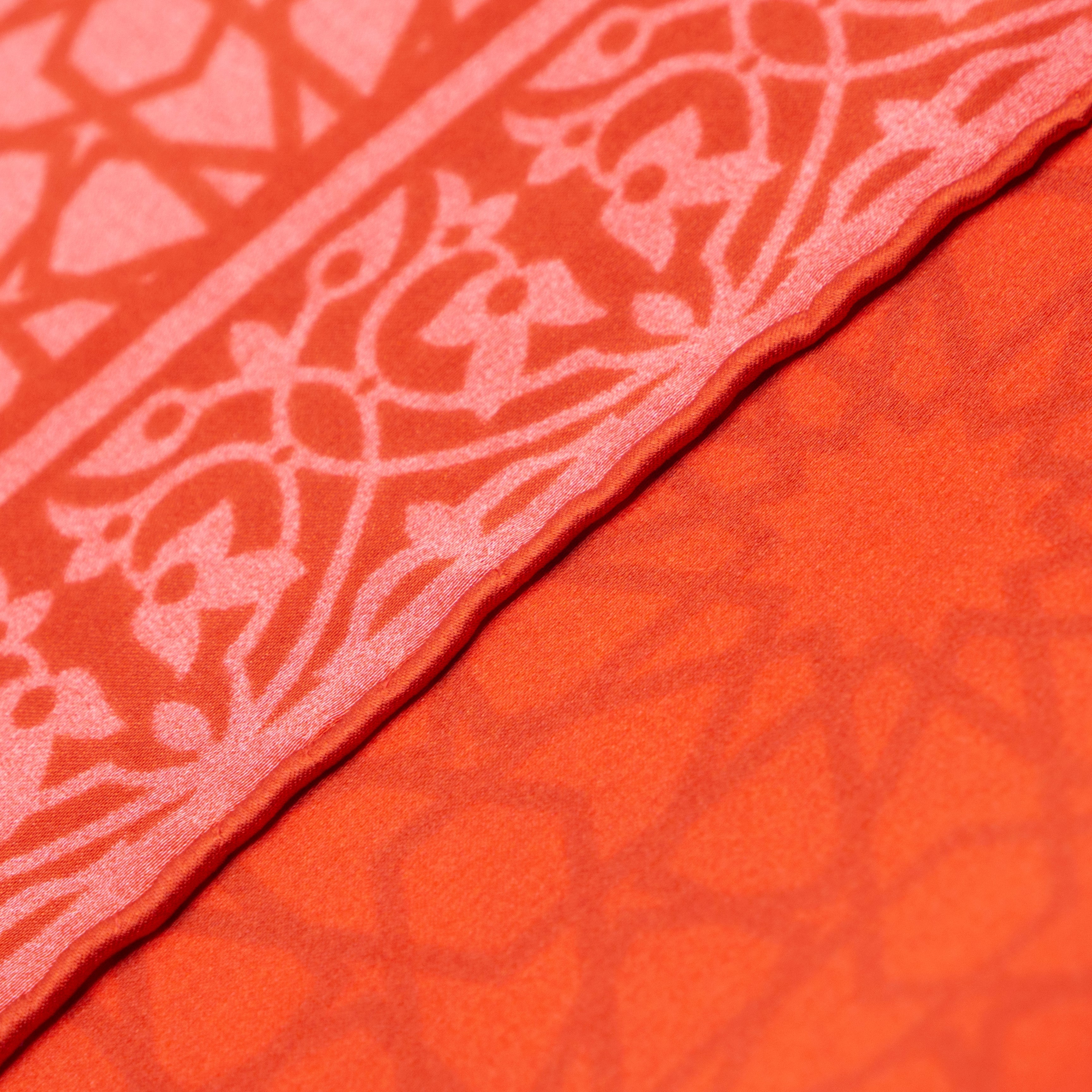 Red Silk Square Scarf Dalila