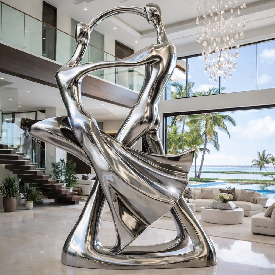 OSO Stainless Steel Aurelian Waltz Sculpture