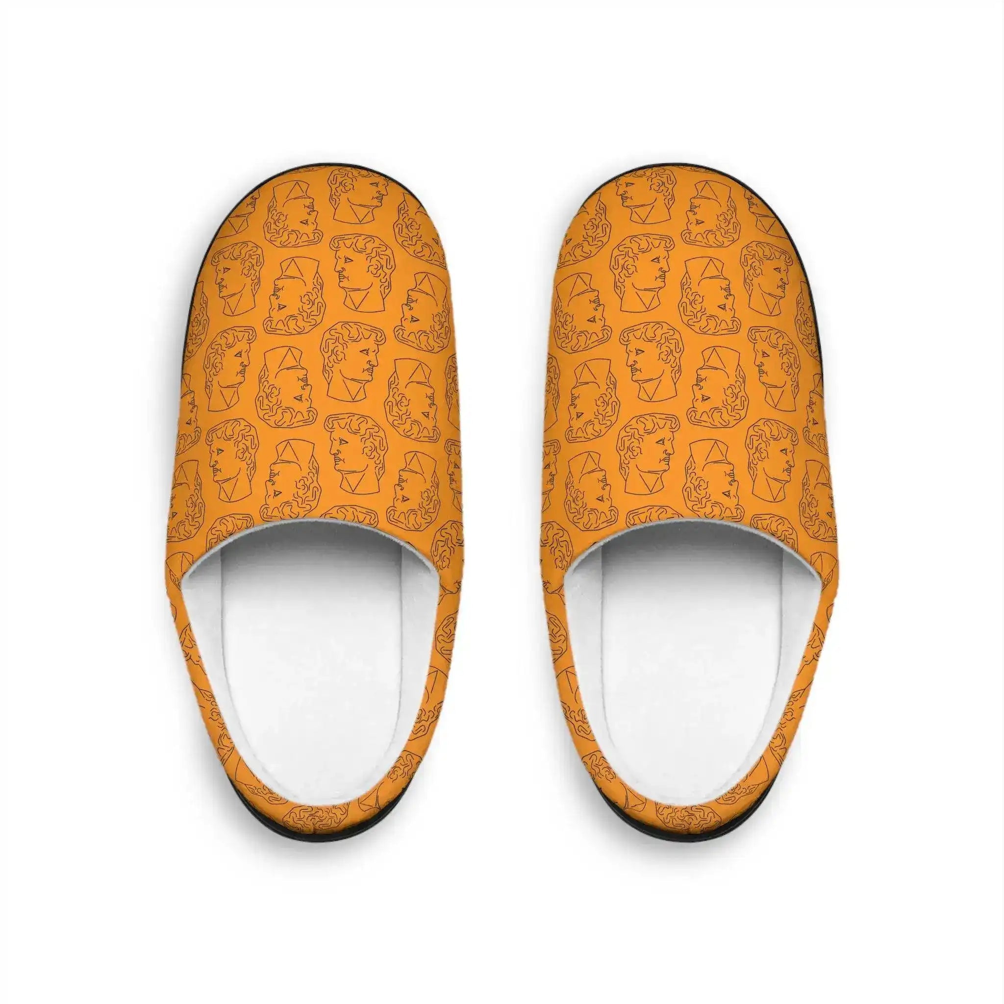 David Bust Orange Women's Indoor Slippers