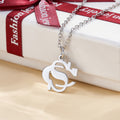 Personalizada Doble Inicial Arte superposición Collar Colgante Joyería Dainty Boda Fiesta Cumpleaños Aniversario Regalo para Mujeres Niñas