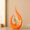 ArtZ® Nordic Aura Sculpture - Tall Orange Flame
