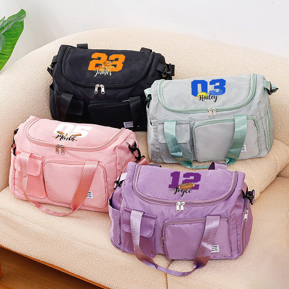 Bolsa de viaje grande con múltiples compartimentos y asas para el hombro Regalo de cumpleaños para los amantes del deporte