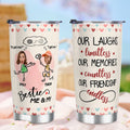 Vaso de 20 oz Personalizado Clip Art Photos Me & My Besties con Nombre Cumpleaños Aniversario Regalo de Navidad para Besties Vasos de Viaje