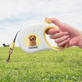 Personalizada Multicolor Retráctil Efecto Reflectante Correa para Mascotas con Foto y Nombre Uso Diario Regalo de Cumpleaños para el Dueño de una Mascota